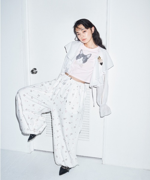 tシャツ 「上國料萌衣コラボ」HanaプリントTシャツ（UNISEX） レディース 上國料萌衣コラボ】HanaプリントTシャツ（UNISEX）（Tシャツ