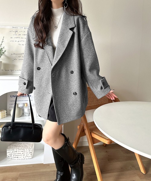 セール】トレンドを先取り♪こなれ感UP、ダブルボタンジャケット