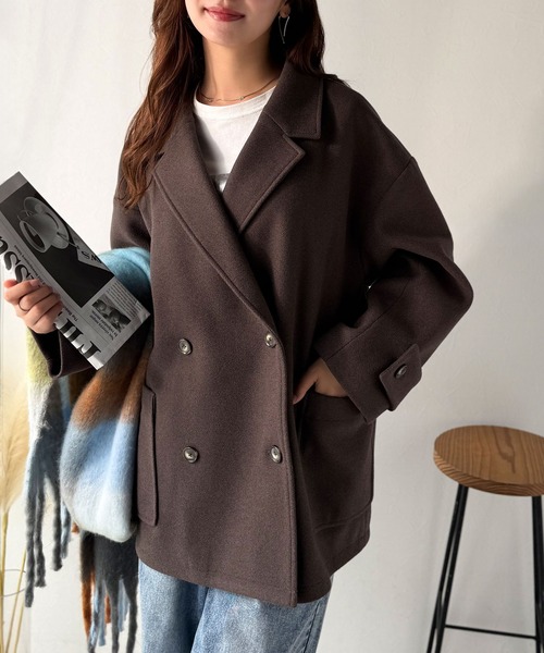 セール】トレンドを先取り♪こなれ感UP、ダブルボタンジャケット