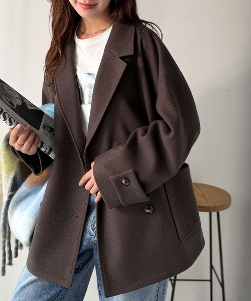 セール】トレンドを先取り♪こなれ感UP、ダブルボタンジャケット
