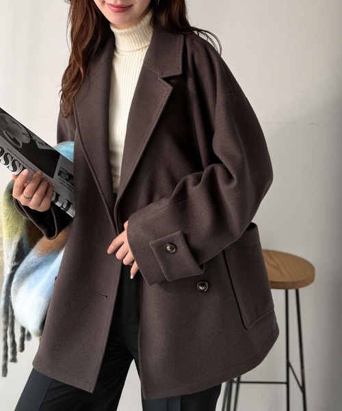 セール】トレンドを先取り♪こなれ感UP、ダブルボタンジャケット