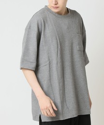 サーマル ワッフル オーバーサイズ ポケットTシャツ Skkone Collection