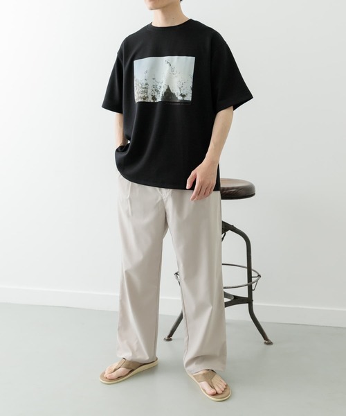 ITEMS URBANRESEARCH（アイテムズ アーバンリサーチ）の「Art Graphic ポンチTシャツ Wind（Tシャツ/カットソー・メンズ・ブラック/ホワイト・MEDIUM/LARGE）」の14枚目の写真