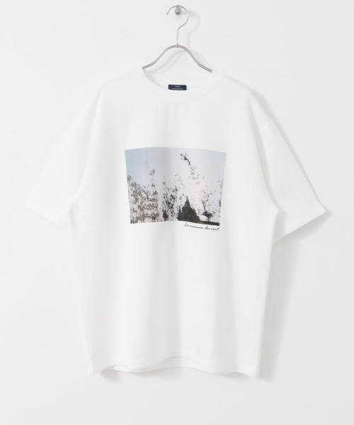 ITEMS URBANRESEARCH（アイテムズ アーバンリサーチ）の「Art Graphic ポンチTシャツ Wind（Tシャツ/カットソー・メンズ・ブラック/ホワイト・MEDIUM/LARGE）」の20枚目の写真