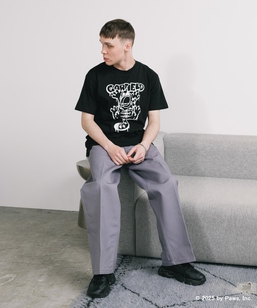 ROOPTOKYO(ループトウキョウ)の「GARFIELD TEE ガーフィールド Tシャツ ユニセックス(Tシャツ/カットソー・メンズ・ブラック/ホワイト・M/L/XL)」の9枚目の写真