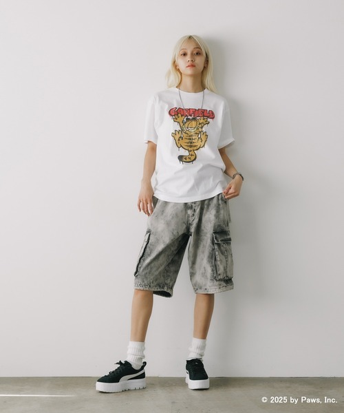 ROOPTOKYO(ループトウキョウ)の「GARFIELD TEE ガーフィールド Tシャツ ユニセックス(Tシャツ/カットソー・メンズ・ブラック/ホワイト・M/L/XL)」の19枚目の写真