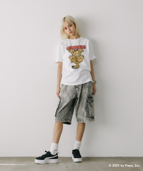 ROOPTOKYO(ループトウキョウ)の「GARFIELD TEE ガーフィールド Tシャツ ユニセックス(Tシャツ/カットソー・メンズ・ブラック/ホワイト・M/L/XL)」の20枚目の写真