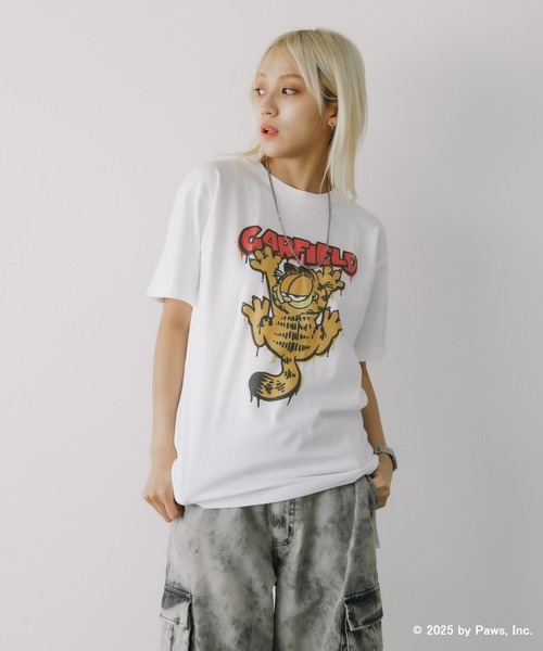 ROOPTOKYO(ループトウキョウ)の「GARFIELD TEE ガーフィールド Tシャツ ユニセックス(Tシャツ/カットソー・メンズ・ブラック/ホワイト・M/L/XL)」の17枚目の写真