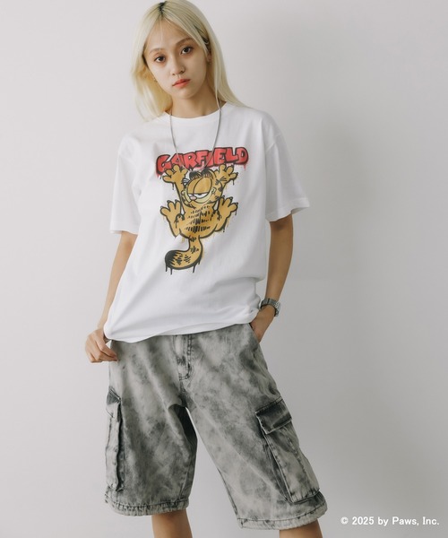 ROOPTOKYO(ループトウキョウ)の「GARFIELD TEE ガーフィールド Tシャツ ユニセックス(Tシャツ/カットソー・メンズ・ブラック/ホワイト・M/L/XL)」の18枚目の写真