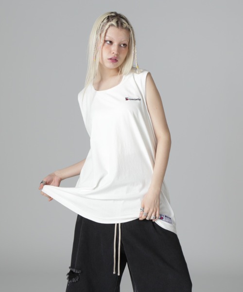 DANKE SCHON(ダンケシェーン)の「【WEB&DEPOT限定】DankeSchon/ダンケシェーン/16OE TANKTOP LOGO(タンクトップ・レディース・ホワイト/ブラック・M/L/S)」の1枚目の写真