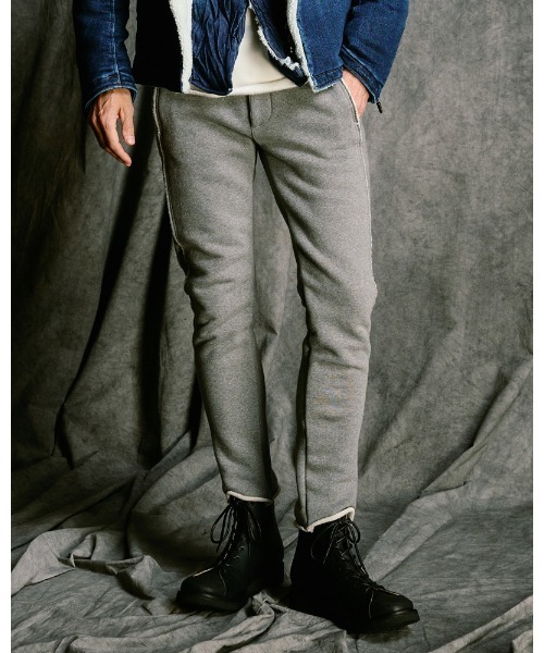 wjk(ダヴルジェイケイ)の「super urake seam pants(スウェットパンツ・メンズ・トップグレー/ブラック/ブラック×カーキ・SMALL/MEDIUM/LARGE/X-LARGE)」の1枚目の写真