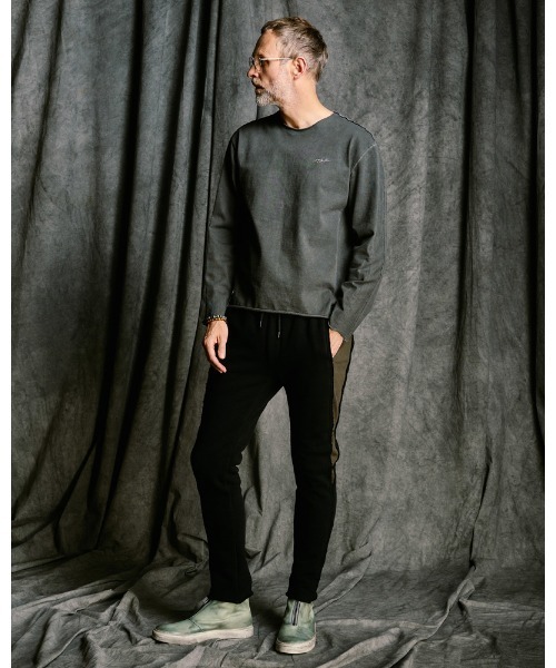 wjk(ダヴルジェイケイ)の「super urake seam pants(スウェットパンツ・メンズ・トップグレー/ブラック/ブラック×カーキ・SMALL/MEDIUM/LARGE/X-LARGE)」の17枚目の写真