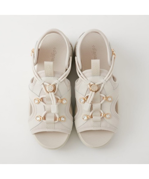 値下げ　Diana2021年夏サンダル プラスダイアナ ＋diana 【軽量】ドローコードサンダル