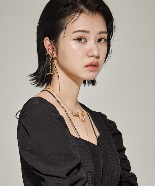 Soierie（ソワリー）の「【Soierie/ソワリー】Infinity chain cuff ring/インフィニティチェーンカフリング（イヤーカフ・レディース・シルバー/ゴールド・FREE）」の6枚目の写真