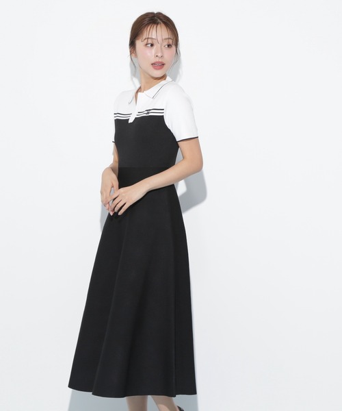 JILL by JILL STUART（ジルバイジルスチュアート）の「◇配色切り替えポロシャツワンピース（ワンピース・レディース・ピンク/ブラック/ネイビー・FREE）」の17枚目の写真