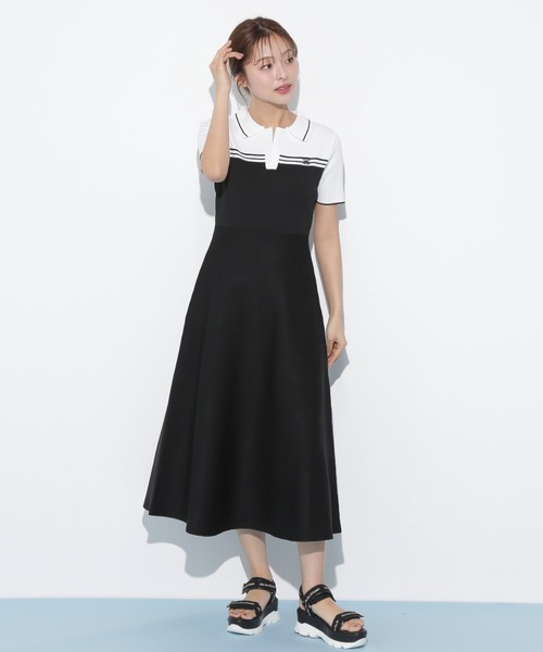 JILL by JILL STUART（ジルバイジルスチュアート）の「◇配色切り替えポロシャツワンピース（ワンピース・レディース・ピンク/ブラック/ネイビー・FREE）」の15枚目の写真