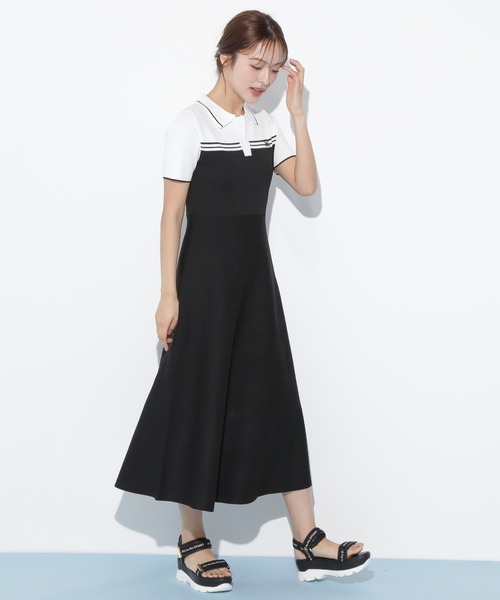 JILL by JILL STUART（ジルバイジルスチュアート）の「◇配色切り替えポロシャツワンピース（ワンピース・レディース・ピンク/ブラック/ネイビー・FREE）」の16枚目の写真