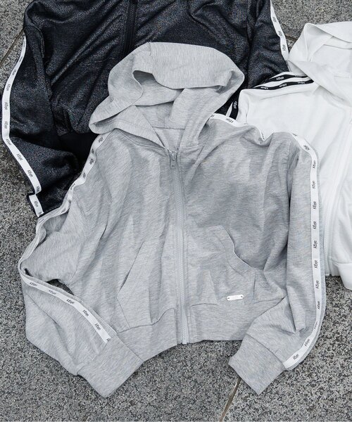 セール】UVカットラインスリーブパーカー（パーカー）｜algy