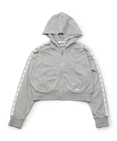 algy（アルジー）の「UVカットラインスリーブパーカー（パーカー・キッズ・ブラック/オフホワイト/グレー・XX-SMALL/X-SMALL/MEDIUM/SMALL）」の10枚目の写真