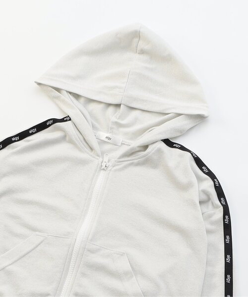 algy（アルジー）の「UVカットラインスリーブパーカー（パーカー・キッズ・ブラック/オフホワイト/グレー・XX-SMALL/X-SMALL/MEDIUM/SMALL）」の15枚目の写真