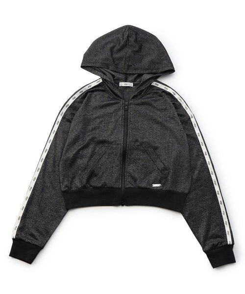 algy（アルジー）の「UVカットラインスリーブパーカー（パーカー・キッズ・ブラック/オフホワイト/グレー・XX-SMALL/X-SMALL/MEDIUM/SMALL）」の3枚目の写真