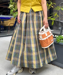 タフタスカート」に該当するスカート（グリーン・カーキ/緑色系