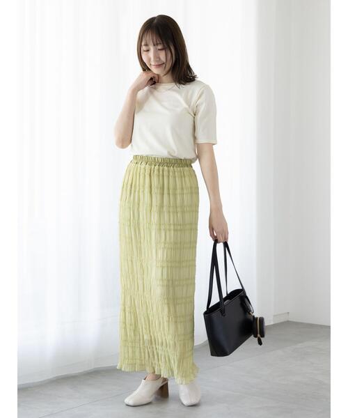 Te chichi TERRASSE（テチチテラス）の「【抗菌防臭】ハーフスリーブニット（ニット/セーター・レディース・レッド/ネイビー/ブラック/オフホワイト/ブルー・F）」の9枚目の写真