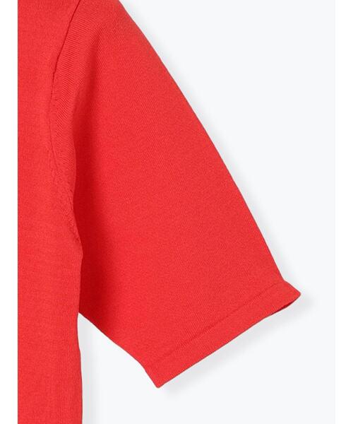 Te chichi TERRASSE（テチチテラス）の「【抗菌防臭】ハーフスリーブニット（ニット/セーター・レディース・レッド/ネイビー/ブラック/オフホワイト/ブルー・F）」の16枚目の写真