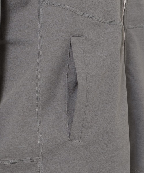 NANGA(ナンガ)の「AirFlex RASH GUARD ZIP PK W/エアフレックス ラッシュガードジップパーカー (ウィメンズ)(パーカー・レディース・ブラック/グレー/ホワイト・S/M/L)」の8枚目の写真