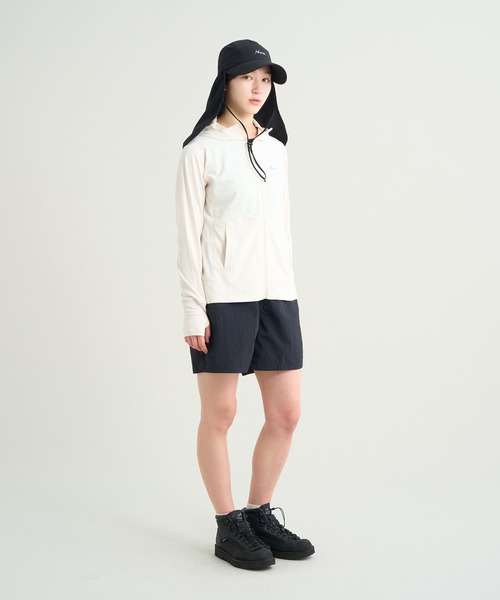 NANGA(ナンガ)の「AirFlex RASH GUARD ZIP PK W/エアフレックス ラッシュガードジップパーカー (ウィメンズ)(パーカー・レディース・ブラック/グレー/ホワイト・S/M/L)」の20枚目の写真