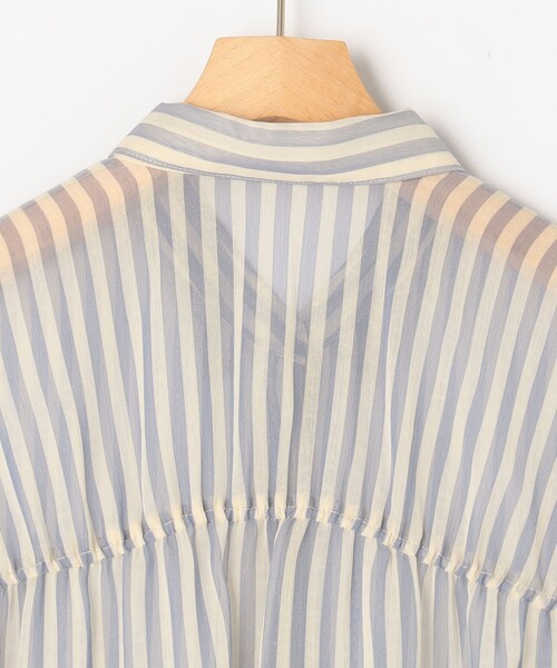 MICO COULIER（ミコクリエ）の「楊柳ストライプブラウス（シャツ/ブラウス・レディース・ブルー系その他/グレー系その他・38）」の16枚目の写真