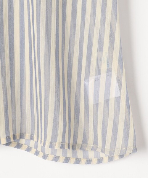 MICO COULIER（ミコクリエ）の「楊柳ストライプブラウス（シャツ/ブラウス・レディース・ブルー系その他/グレー系その他・38）」の18枚目の写真