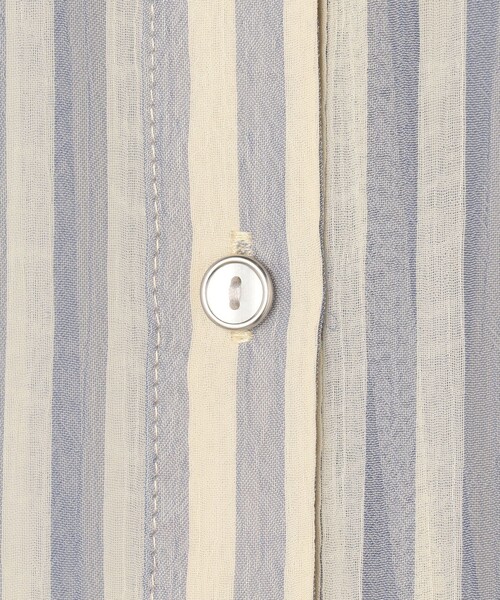 MICO COULIER（ミコクリエ）の「楊柳ストライプブラウス（シャツ/ブラウス・レディース・ブルー系その他/グレー系その他・38）」の19枚目の写真