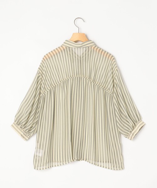 MICO COULIER（ミコクリエ）の「楊柳ストライプブラウス（シャツ/ブラウス・レディース・ブルー系その他/グレー系その他・38）」の21枚目の写真