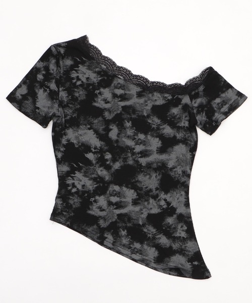 Figments（フィグメンツ）の「オフショルクロスピチＴ（Tシャツ/カットソー・メンズ・ホワイト/ブラック・FREE）」の17枚目の写真