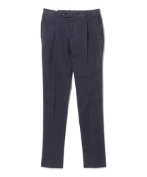 〝かなやん〟新品 beams F PT01ブルーウールスラックス（秋冬) BEAMS F（ビームスF）BERNARD ZINS / ヘリンボーン 2プリーツ