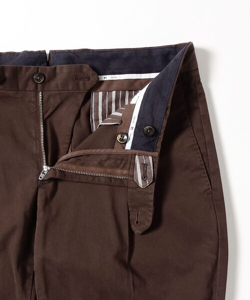BEAMS F（ビームスエフ）の「【別注】PT TORINO / EVO-F ストレッチ コットンツイル 1プリーツ スラックス（その他パンツ・メンズ・ネイビー/ブラック/ブラウン・52/50/48/46/44）」の5枚目の写真