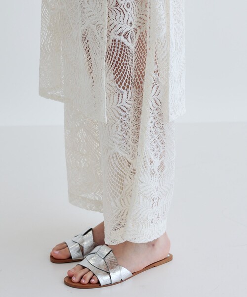 GALLEST(ギャレスト)の「ラップスカート付きレースパンツ(その他パンツ・レディース・ホワイト/ブラック・38)」の11枚目の写真