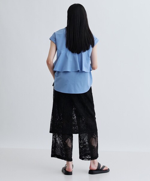 GALLEST(ギャレスト)の「ラップスカート付きレースパンツ(その他パンツ・レディース・ホワイト/ブラック・38)」の14枚目の写真