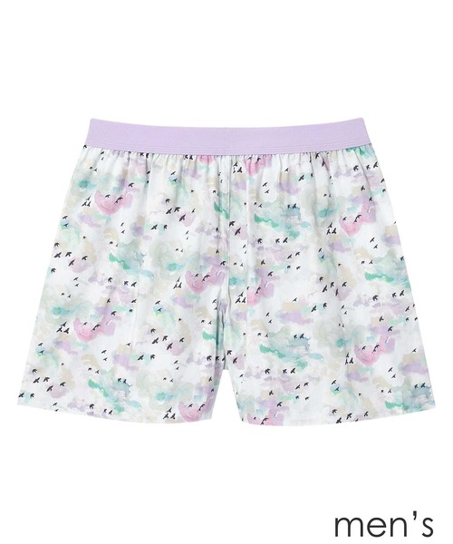 une nana cool（ウンナナクール）の「MADE WITH LIBERTY FABRIC 【綿100％】メンズトランクス（トランクス・メンズ・ネイビー/アイボリー/ミント・L/M）」の5枚目の写真