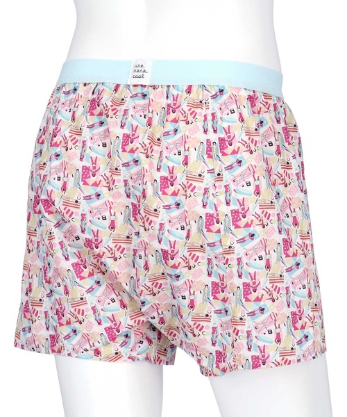 une nana cool（ウンナナクール）の「MADE WITH LIBERTY FABRIC 【綿100％】メンズトランクス（トランクス・メンズ・ネイビー/アイボリー/ミント・L/M）」の9枚目の写真