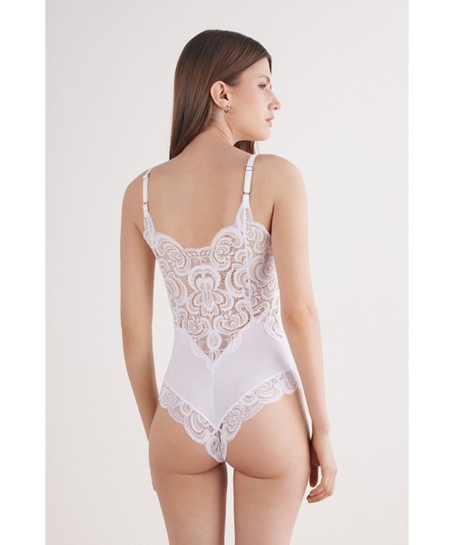 Intimissimi レース&フレッシュバンブーボディスーツ Scent of Summer レース＆フレッシュバンブー ボディスーツ
