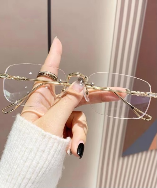 VIBGYOR（ヴィブジョー）の「リムレスメガネ　サングラス(BDS)（サングラス・レディース・シルバー/ゴールド・FREE）」の5枚目の写真