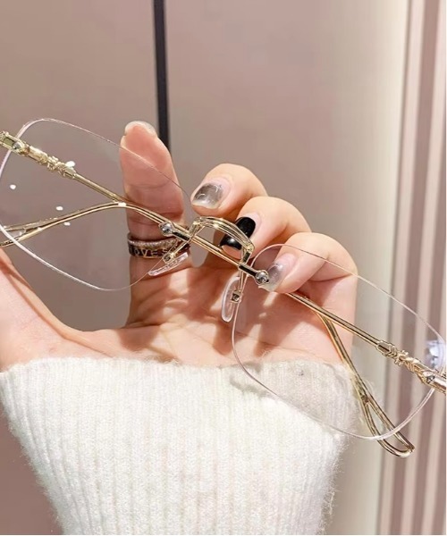 VIBGYOR（ヴィブジョー）の「リムレスメガネ　サングラス(BDS)（サングラス・レディース・シルバー/ゴールド・FREE）」の16枚目の写真