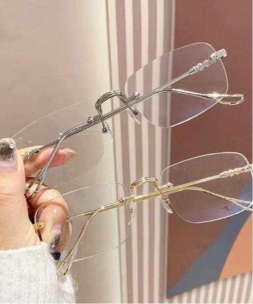 VIBGYOR（ヴィブジョー）の「リムレスメガネ　サングラス(BDS)（サングラス・レディース・シルバー/ゴールド・FREE）」の13枚目の写真