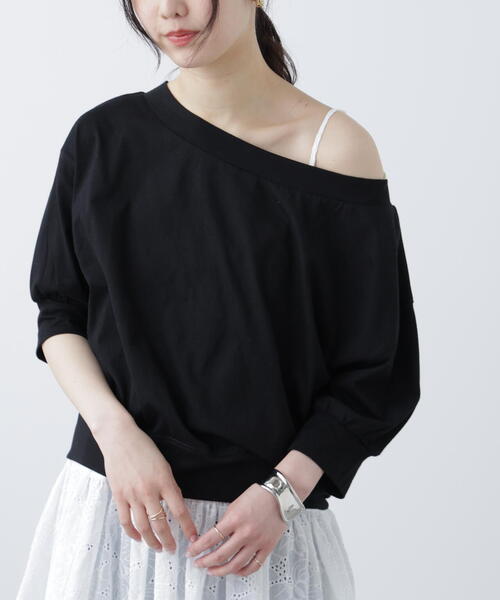 FREE'S MART（フリーズマート）の「［ＭＦＭ］パフスリーブオフショルカットソー（Tシャツ/カットソー・レディース・ブラック/ホワイト/ピンク・FREE）」の6枚目の写真
