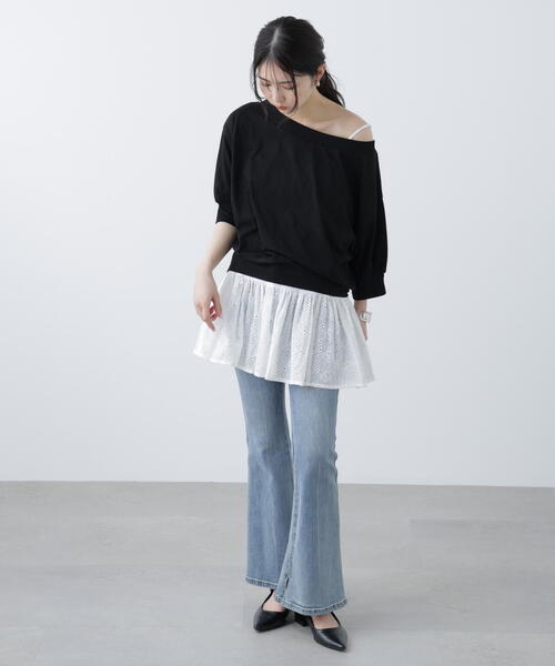 FREE'S MART（フリーズマート）の「［ＭＦＭ］パフスリーブオフショルカットソー（Tシャツ/カットソー・レディース・ブラック/ホワイト/ピンク・FREE）」の11枚目の写真