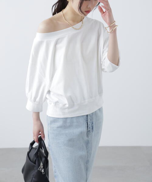 FREE'S MART（フリーズマート）の「［ＭＦＭ］パフスリーブオフショルカットソー（Tシャツ/カットソー・レディース・ブラック/ホワイト/ピンク・FREE）」の14枚目の写真
