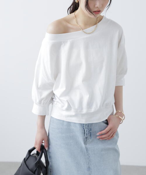 FREE'S MART（フリーズマート）の「［ＭＦＭ］パフスリーブオフショルカットソー（Tシャツ/カットソー・レディース・ブラック/ホワイト/ピンク・FREE）」の17枚目の写真