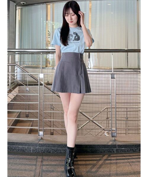 MERCURYDUO（マーキュリーデュオ）の「プリーツミニスカパン（スカート・レディース・グレー/ブラック・SMALL/MEDIUM）」の20枚目の写真
